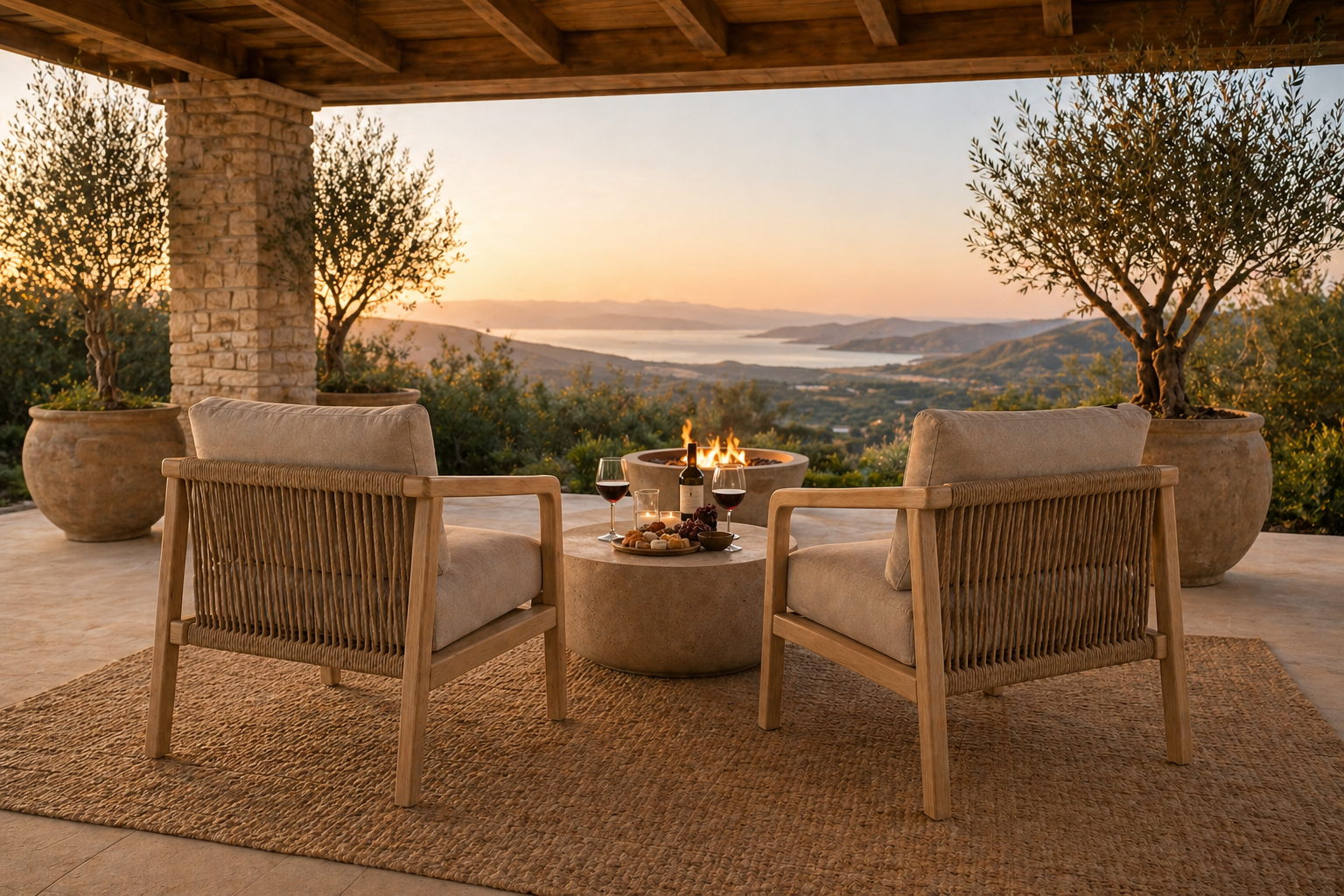 the ELMINE occasional chair in a styled room setting
