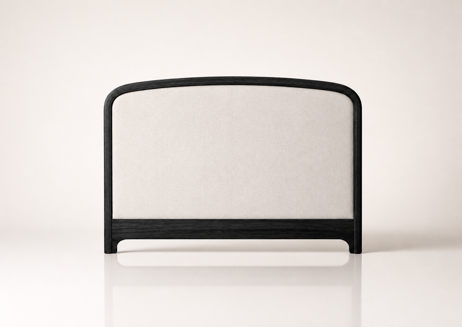 the KELLY headboard in solid black (BLACK MOON)