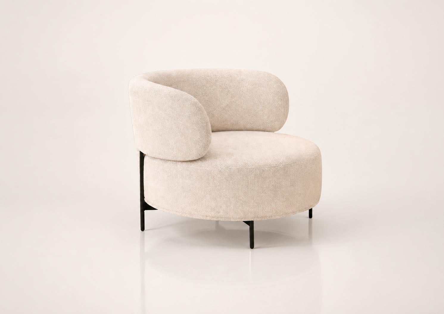 the MEGGAN occasional chair in off-white cream (CLOUD LINEN)