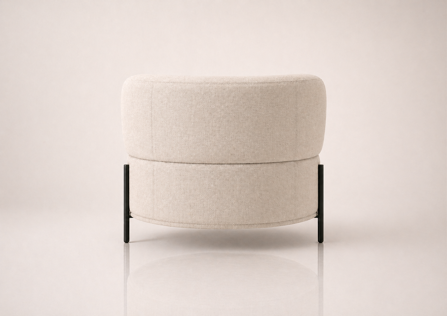 the MEGGAN occasional chair rear view