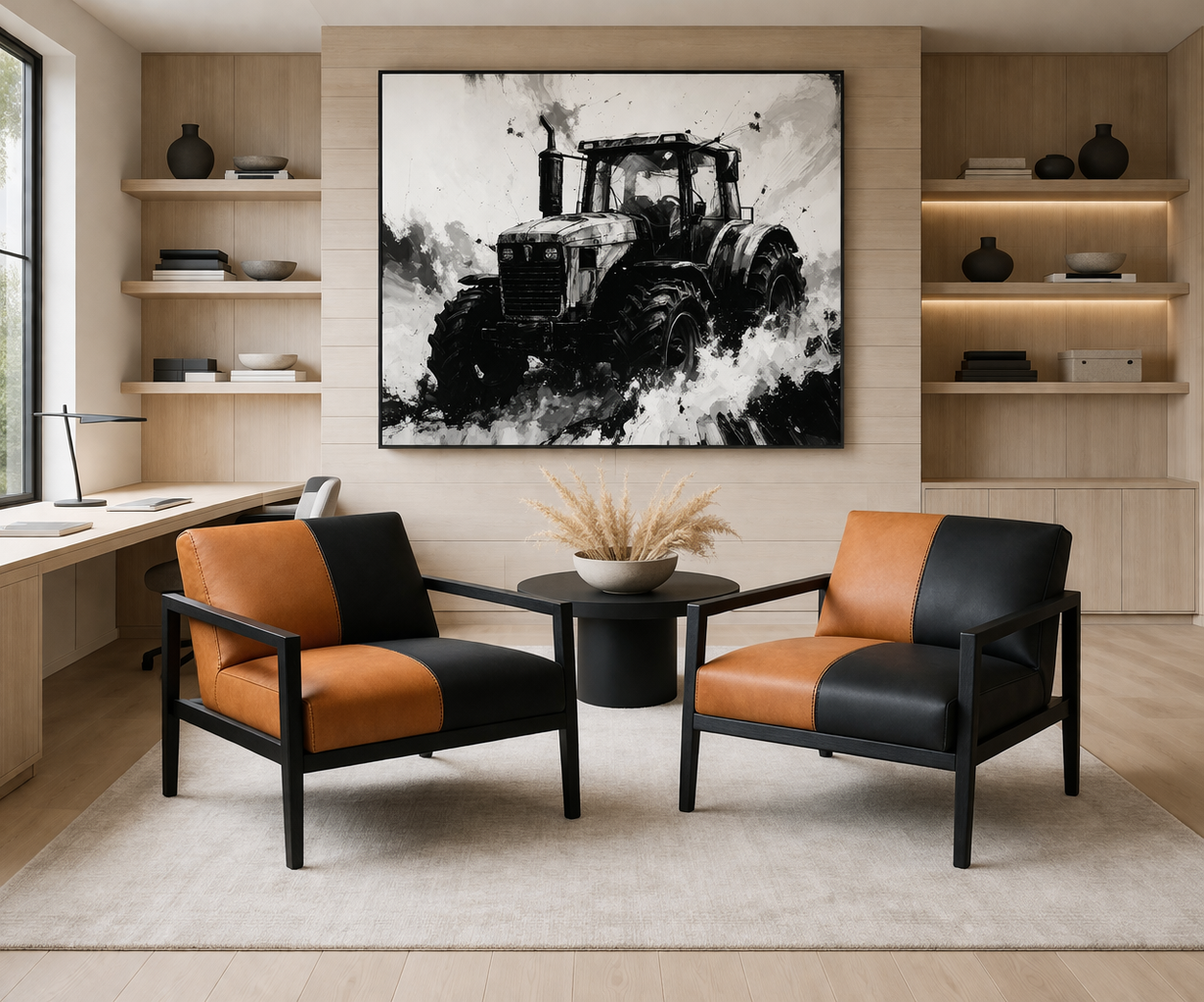 the THEO occasional chair in a styled room setting