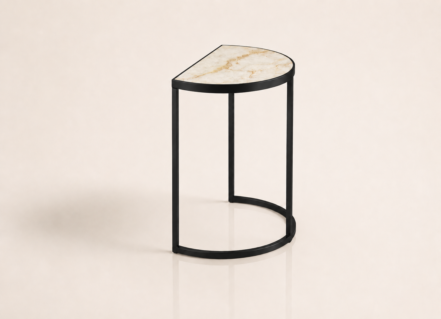 the CHRISTOLIEN zambia sunrise coffee table in matt black (MIDNIGHT)