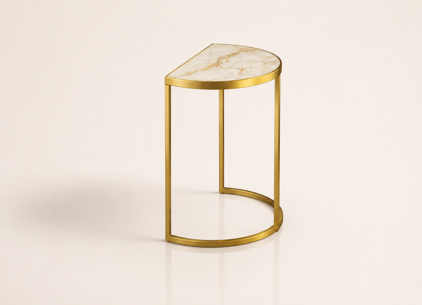 the CHRISTOLIEN zambia sunrise coffee table in gold (SUNRAY)
