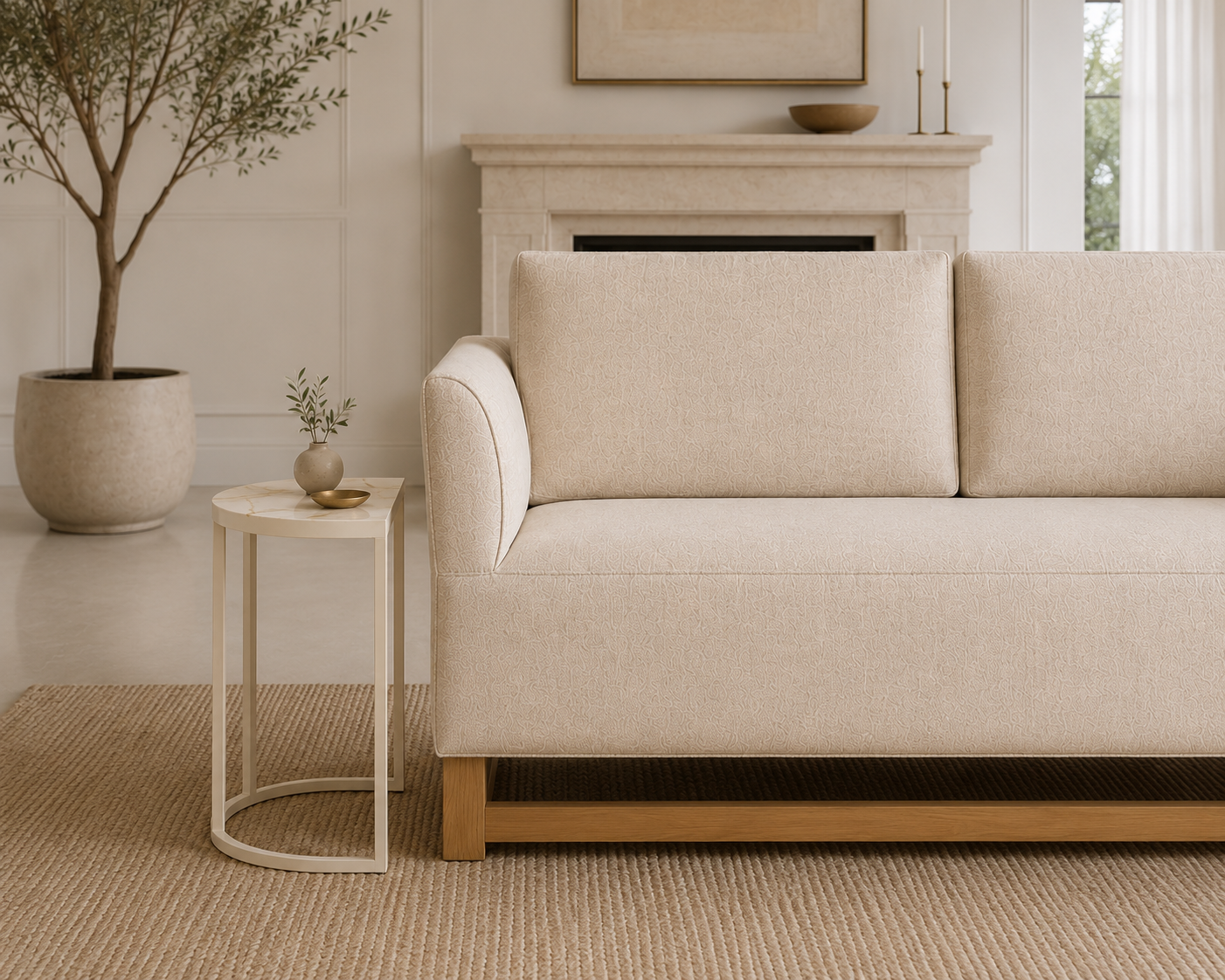 the CHRISTOLIEN zambia sunrise coffee table in a styled room setting
