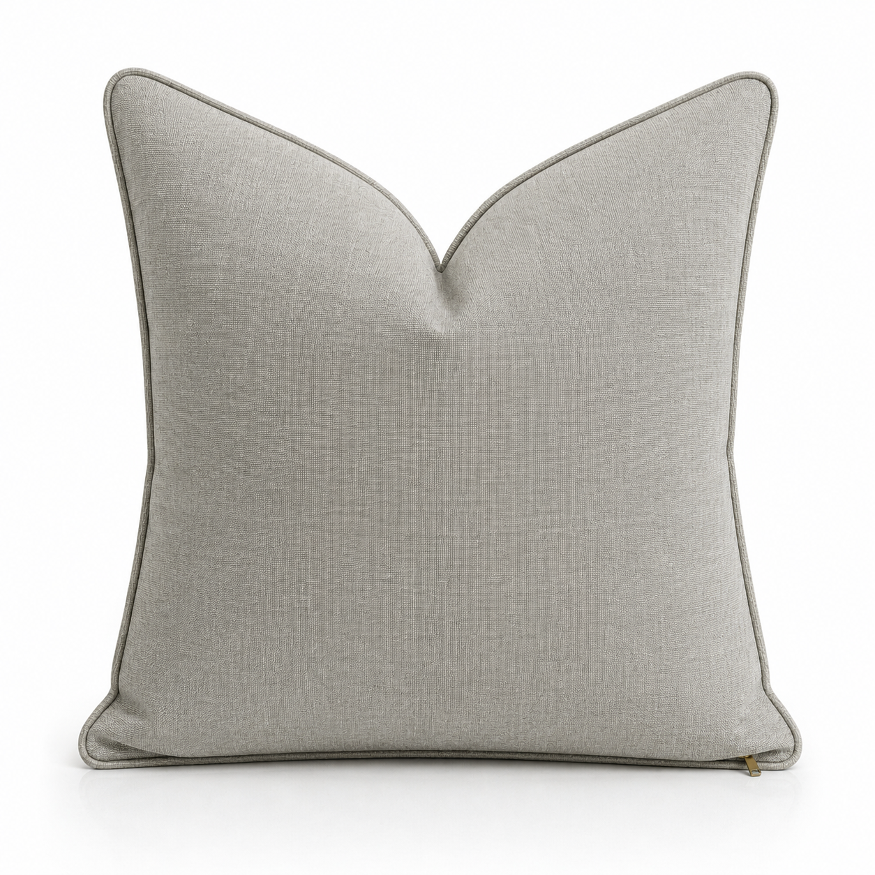 the ANNAMÉ scatter cushions large in warm darker cream fabric (MOON MIST)