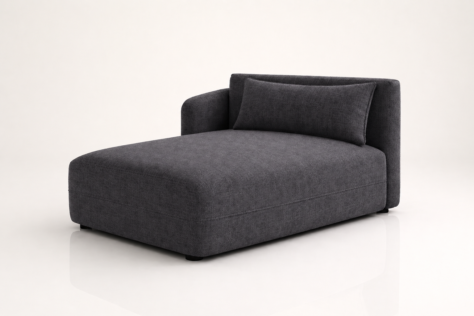 The ELMÉ daybed in dark charcoal (BASALT NOIR)