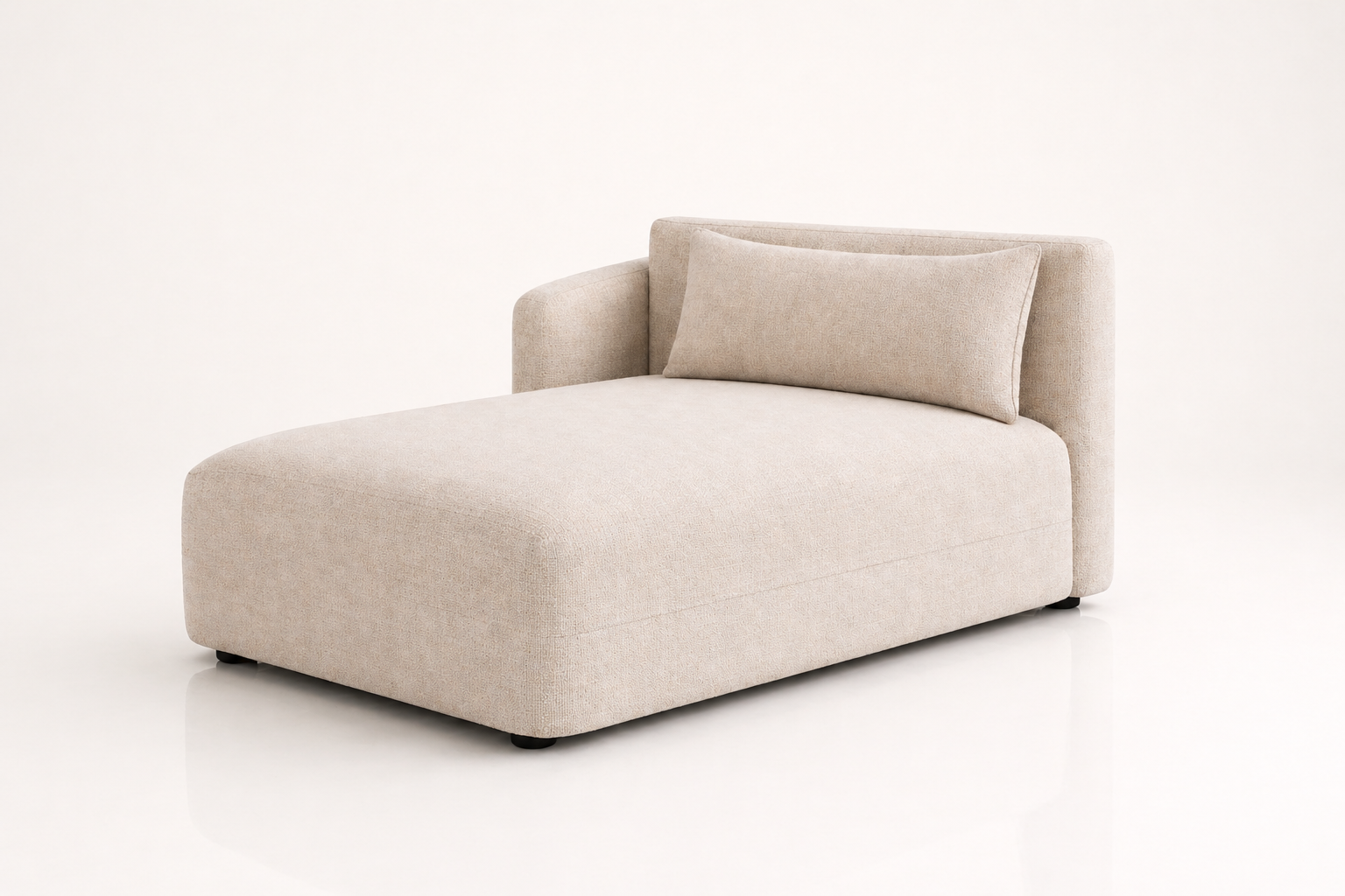 The ELMÉ daybed in off-white cream (CLOUD LINEN)