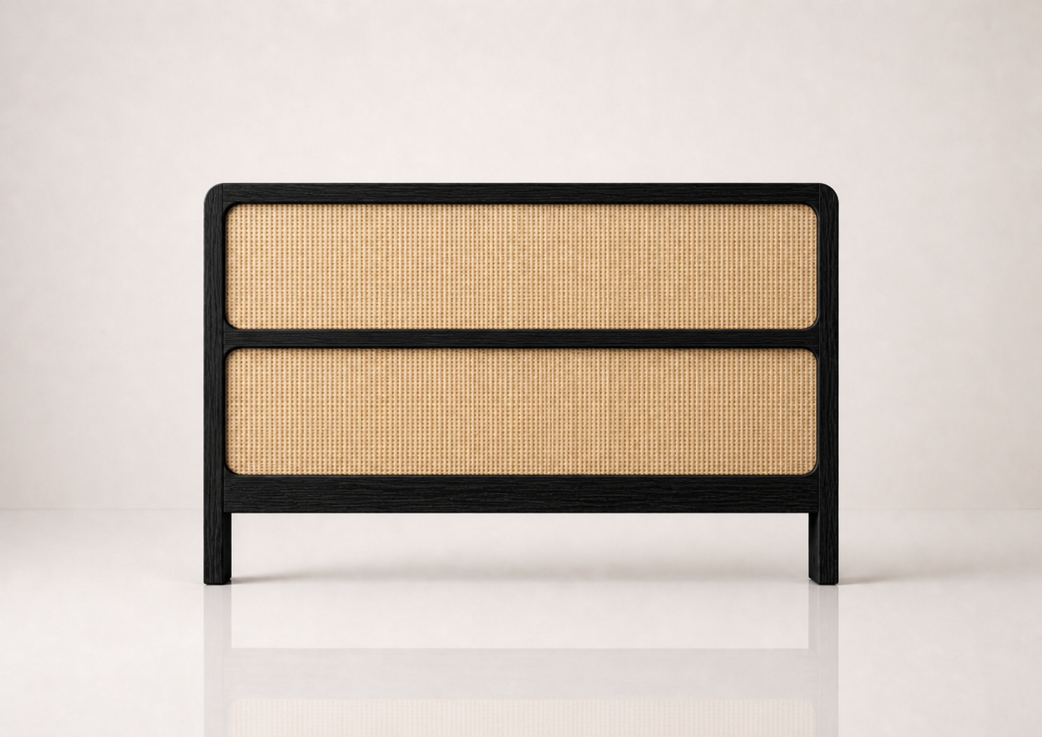 the CASPER headboard in solid black (BLACK MOON)