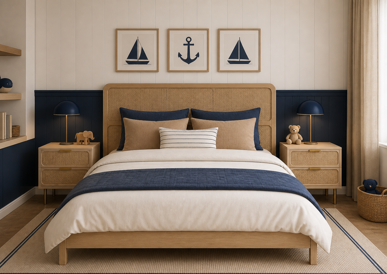 the CASPER headboard in a styled room setting