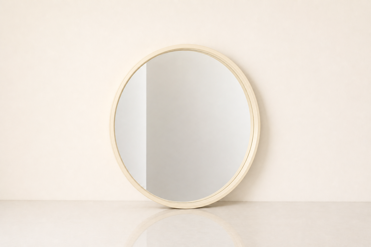 the ANDELENE mirror in ivory cream off-white (TUSK)
