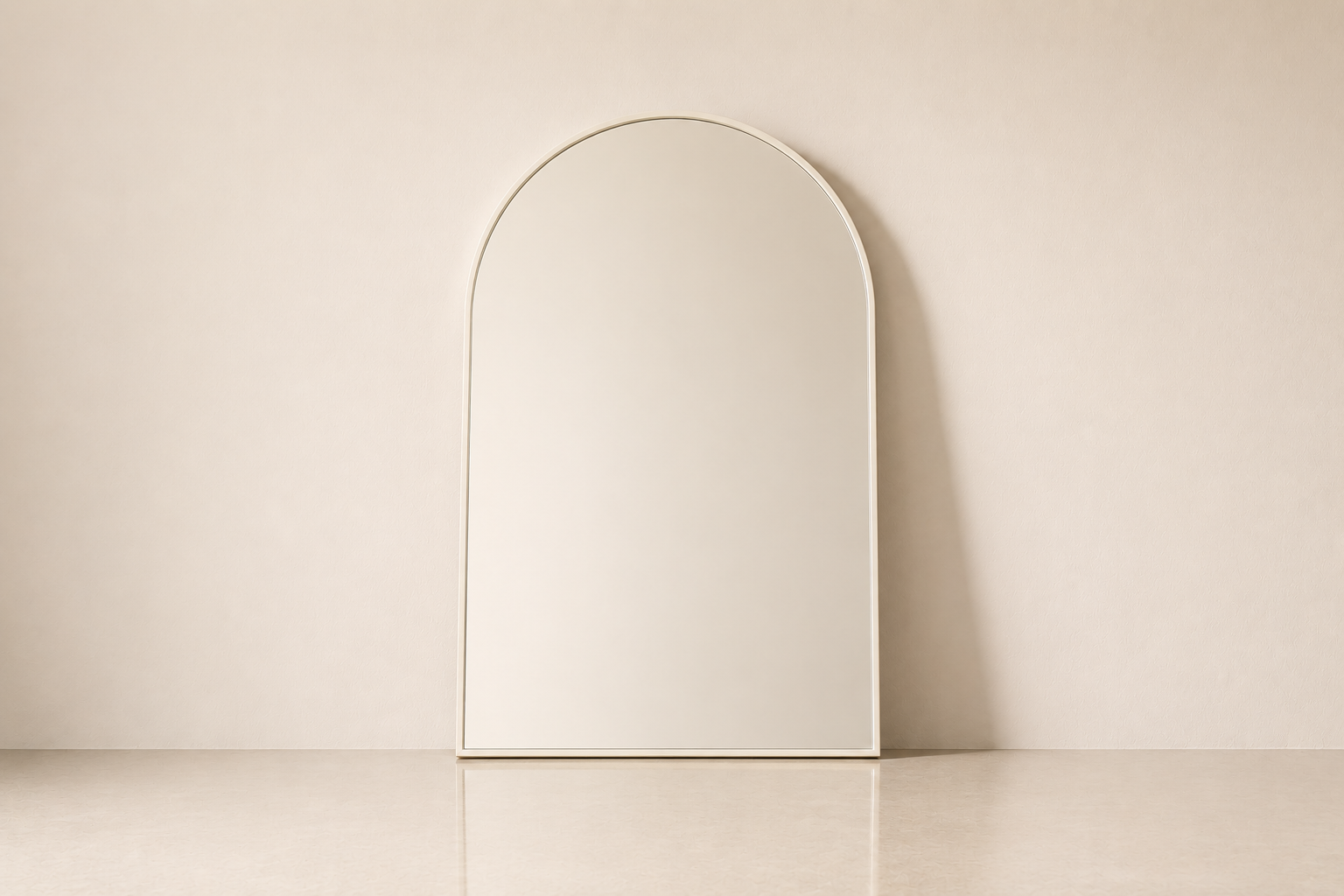 the ELMARIE mirror in ivory cream off-white (TUSK)