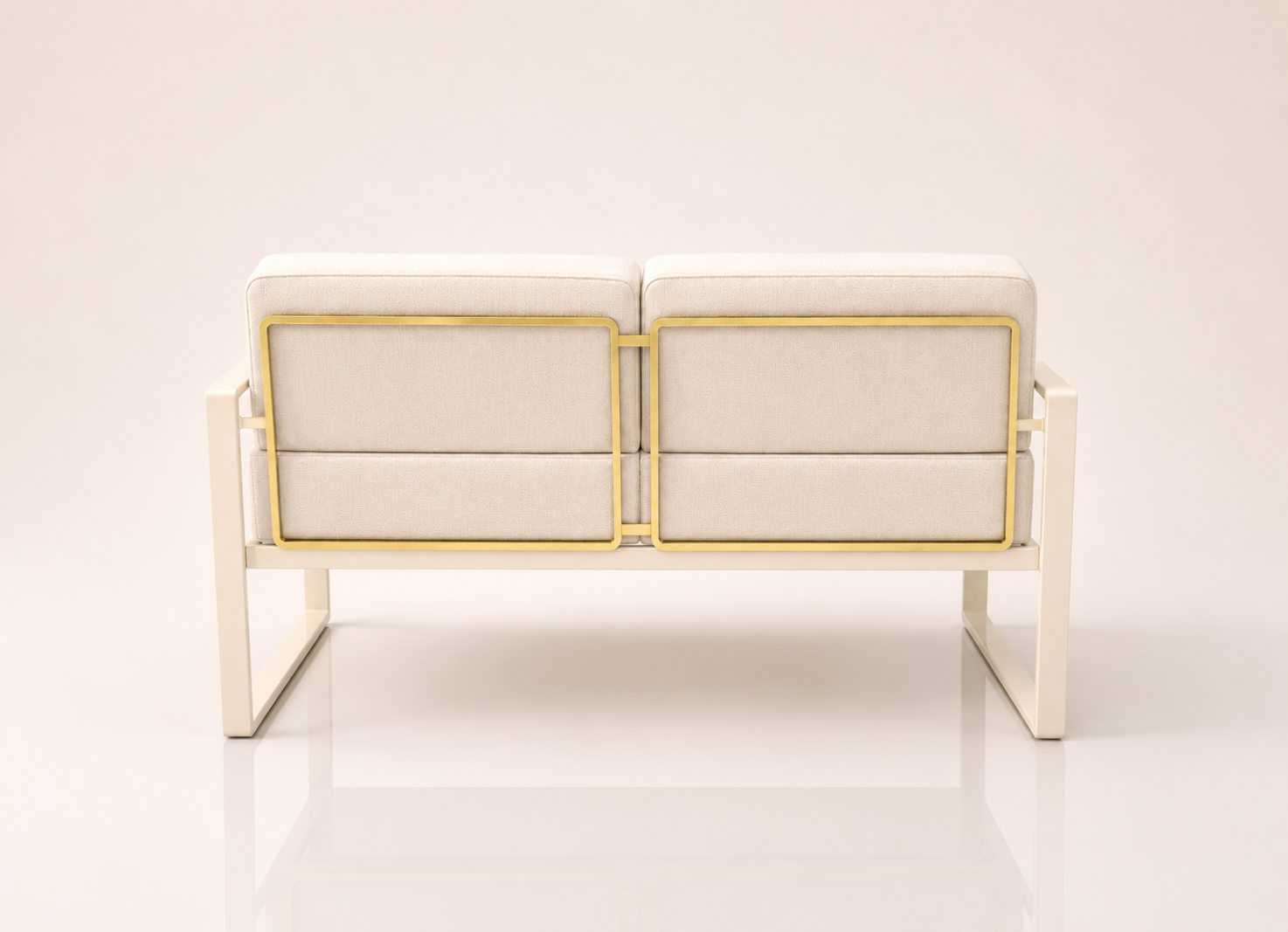 the ZAMBIA EUPHORIA designer patio sofa outdoor piece rear view