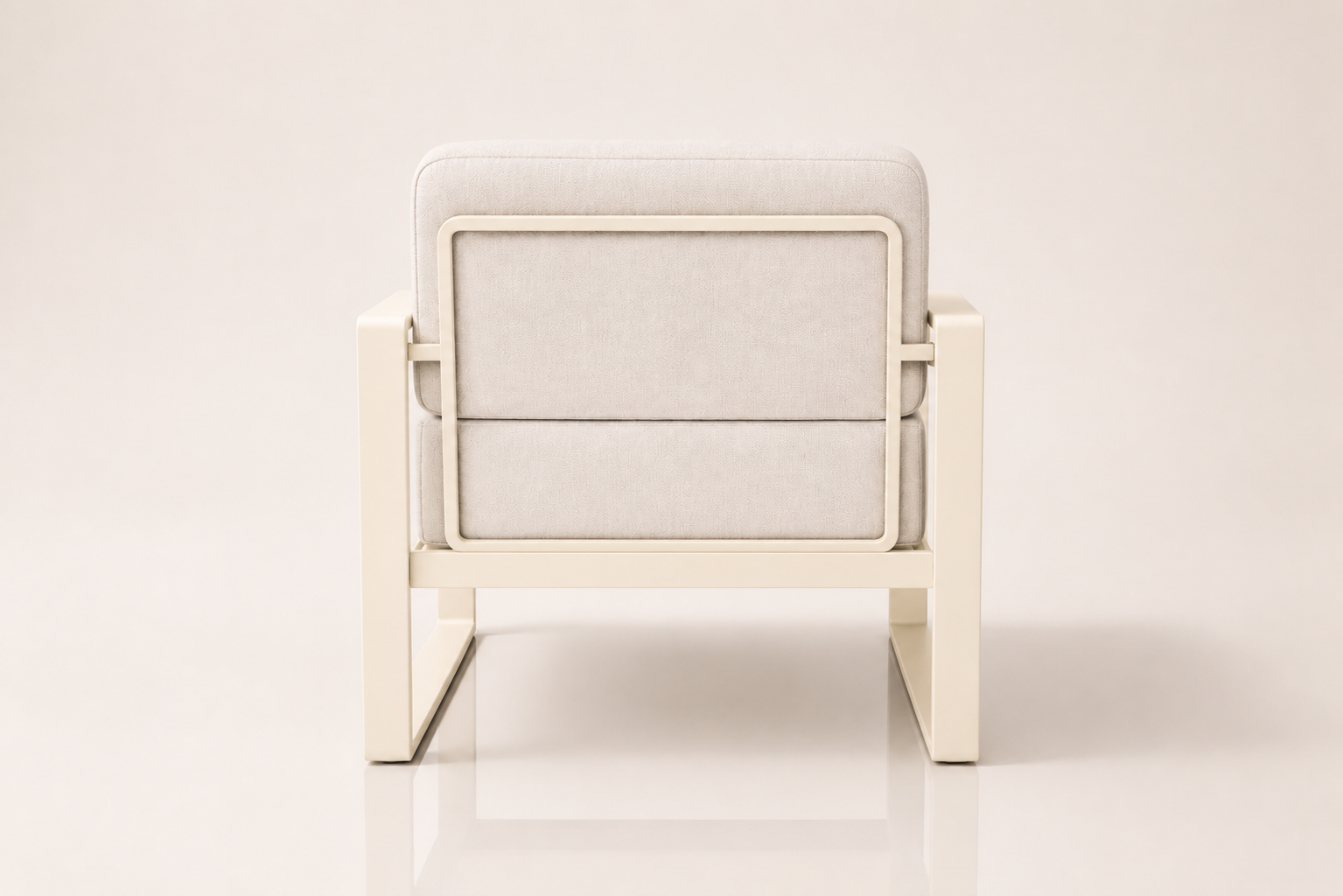 the ZAMBIA EUPHORIA patio occasional chair outdoor piece rear view
