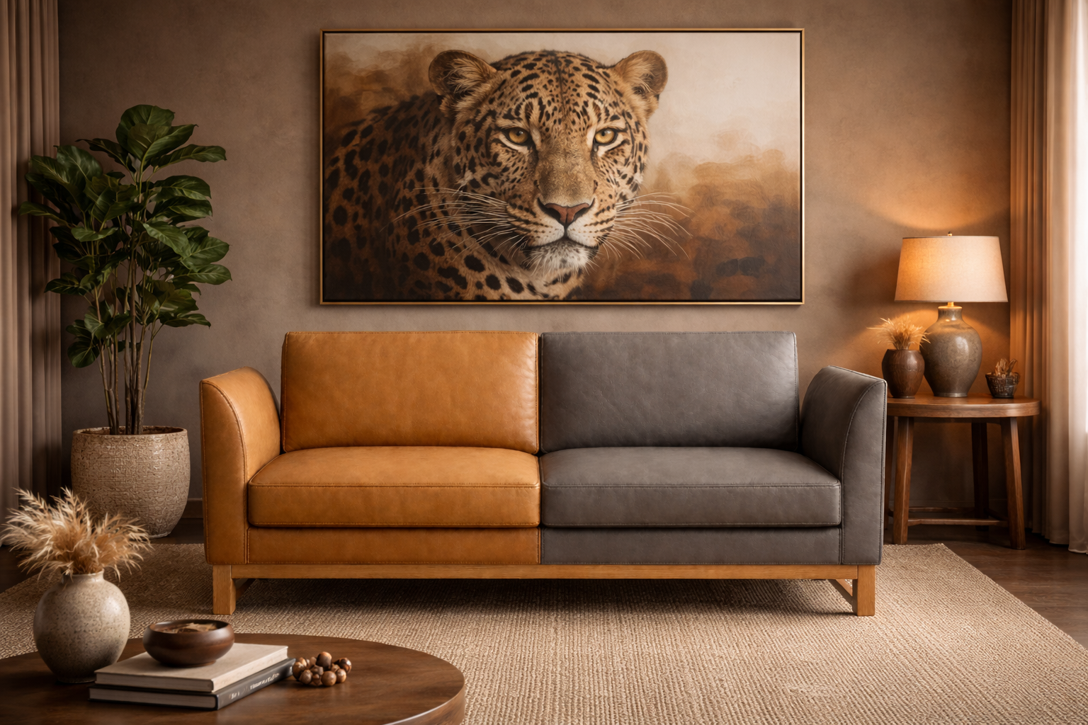 the CHANTALLE sofa in a styled room setting