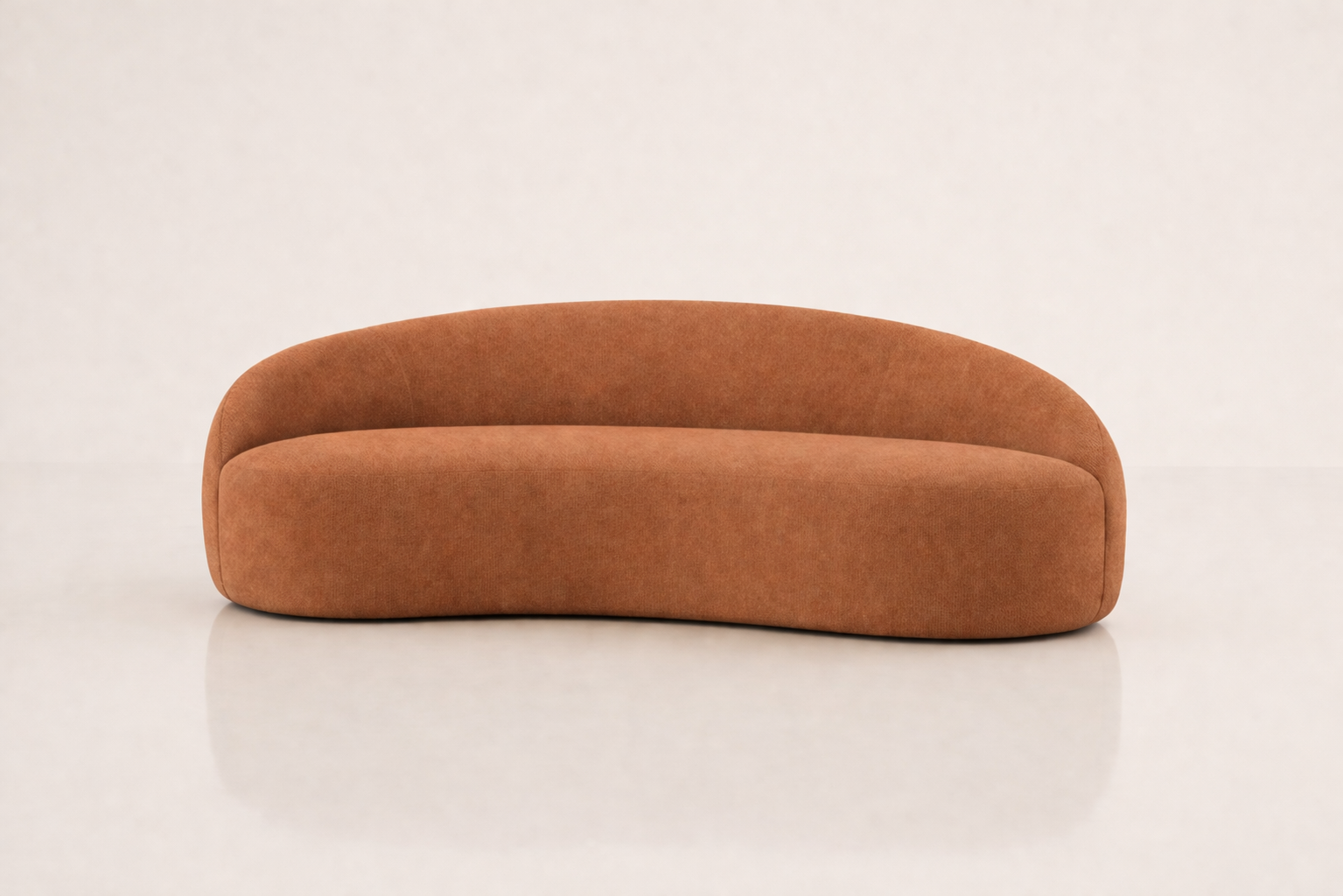 the ESMARI sofa in tan brown fabric (AMBER HUSK)