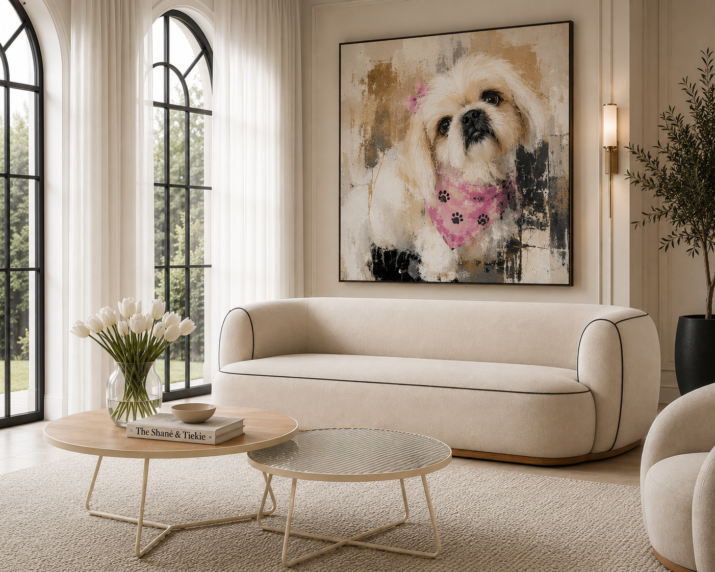 the SHANÉ sofa in a styled room setting