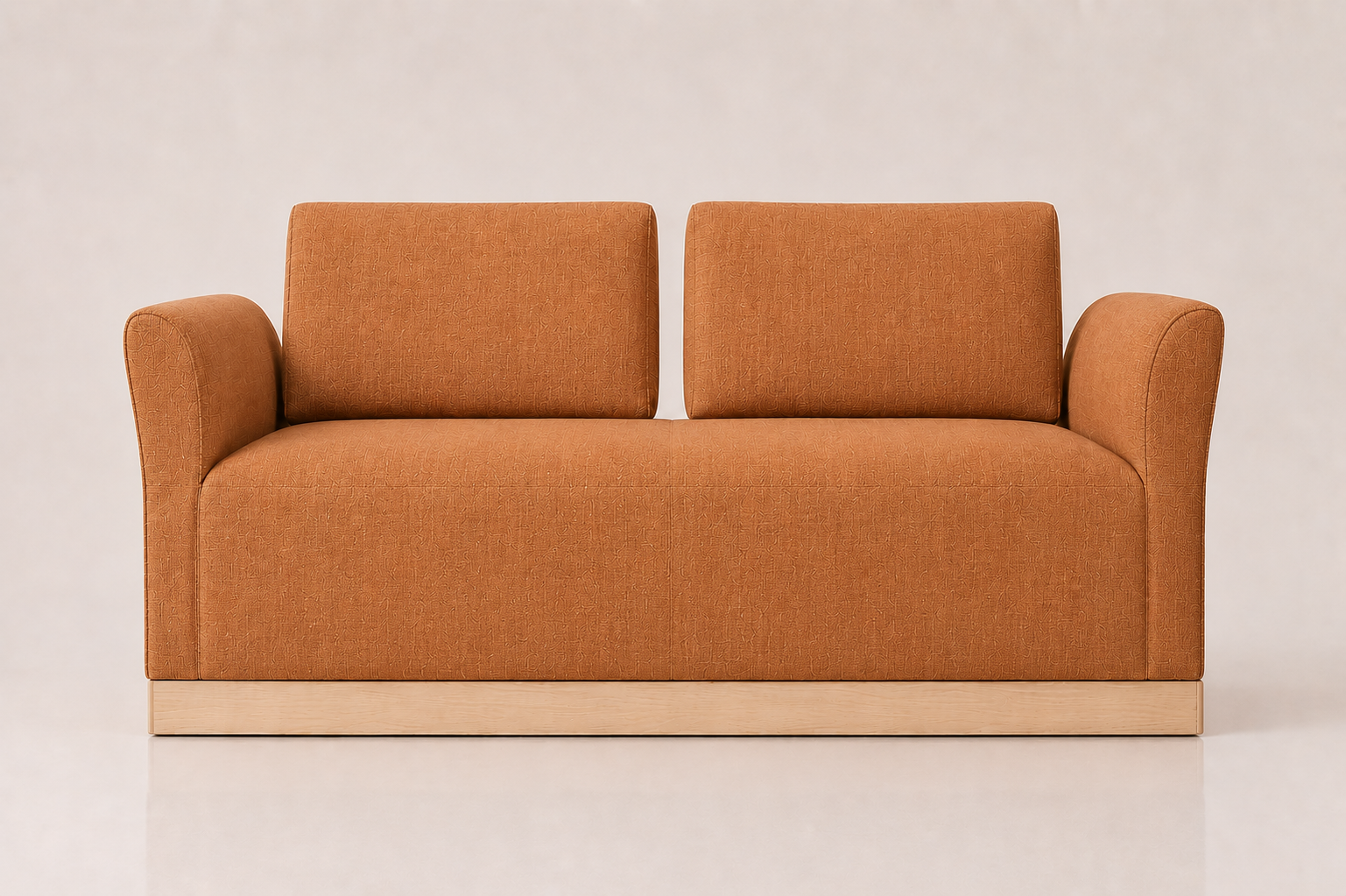 the SU-MARI sofa in tan brown fabric (AMBER HUSK)