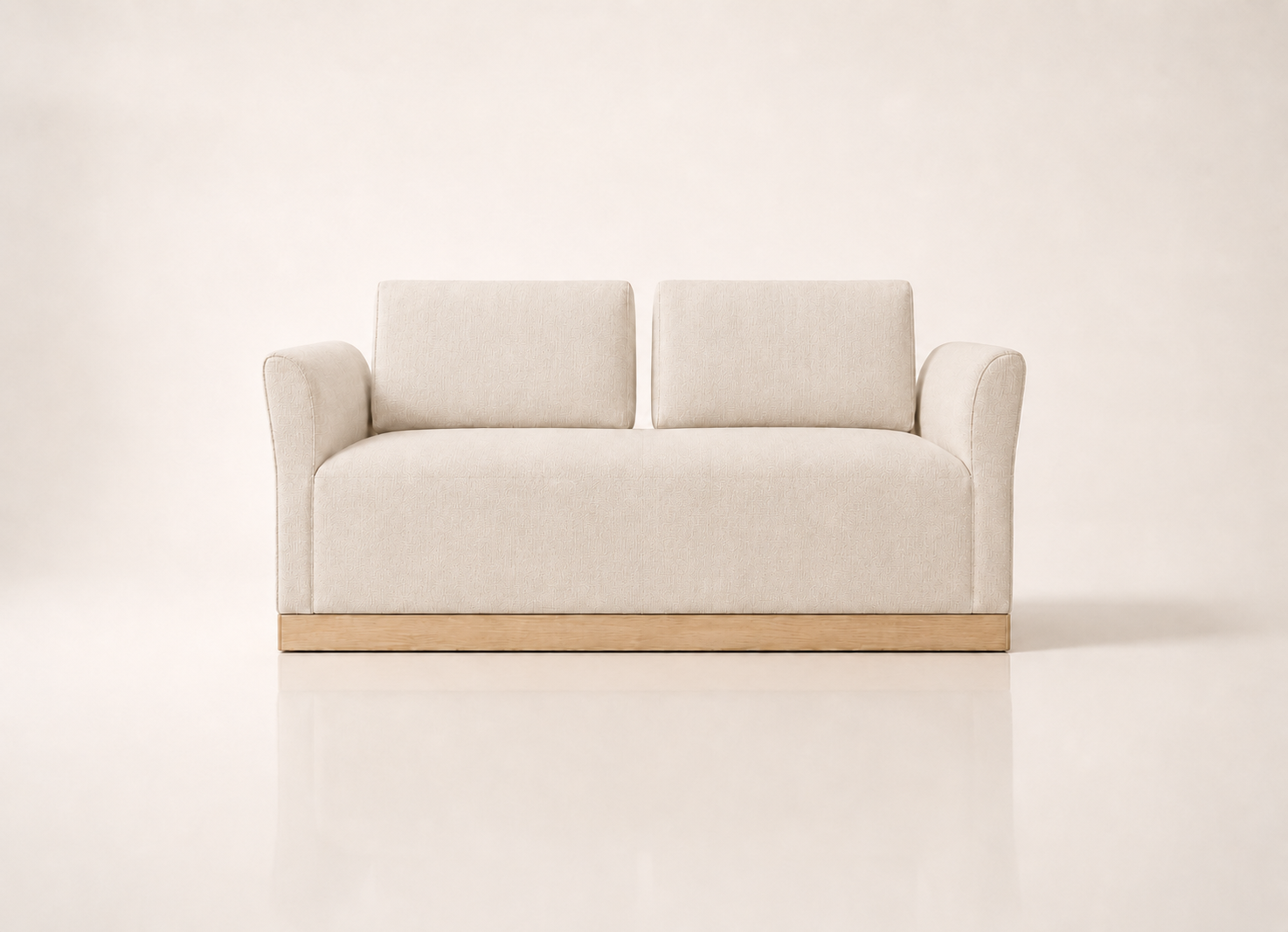 the SU-MARI sofa in off-white cream fabric (CLOUD LINEN)