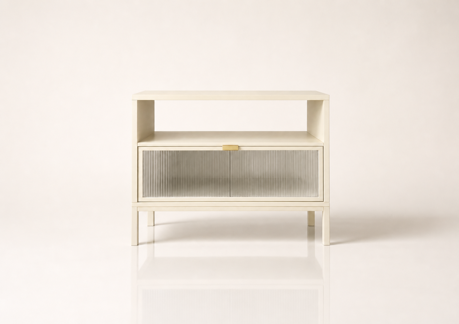 the MARIDENE bedside vanity in ivory cream off-white (TUSK)