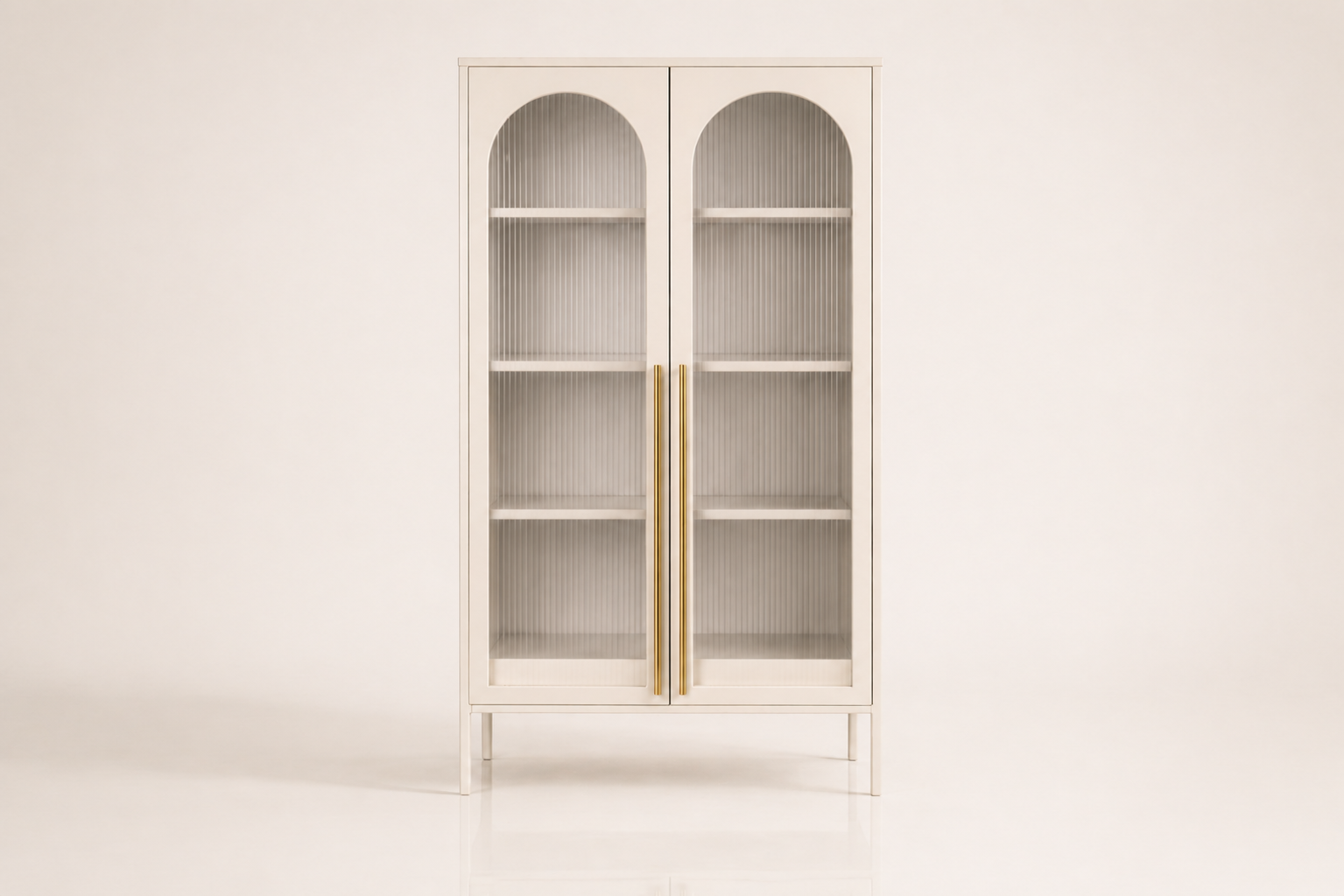 the SANDRA display unit in ivory cream off-white (TUSK)