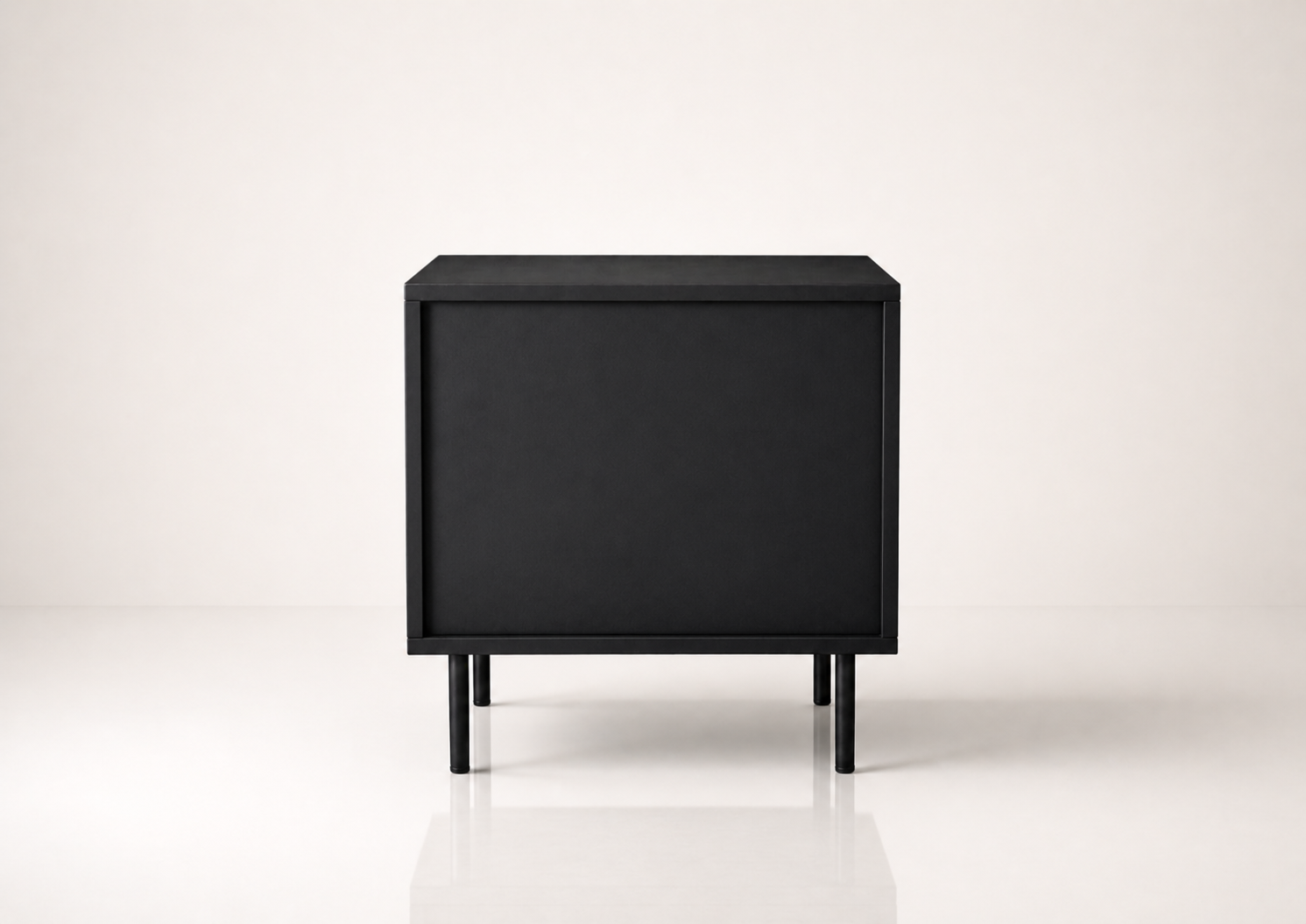the BORIS bedside vanity rear view